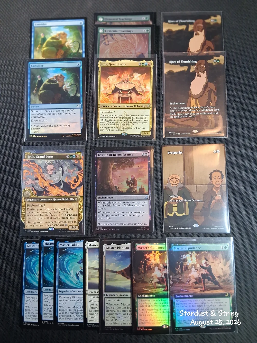 MTG Avatar White Lotus Deck Lot Master Iroh Pack 60 Cards Set Foils Showcase